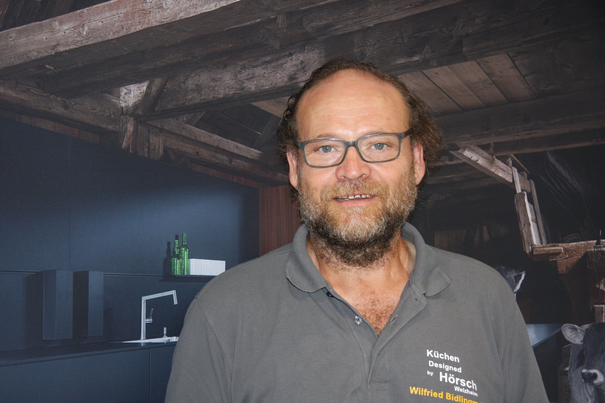 Wilfried Bidlingmaier, Anlieferung im varia Küchenstudio Welzheim